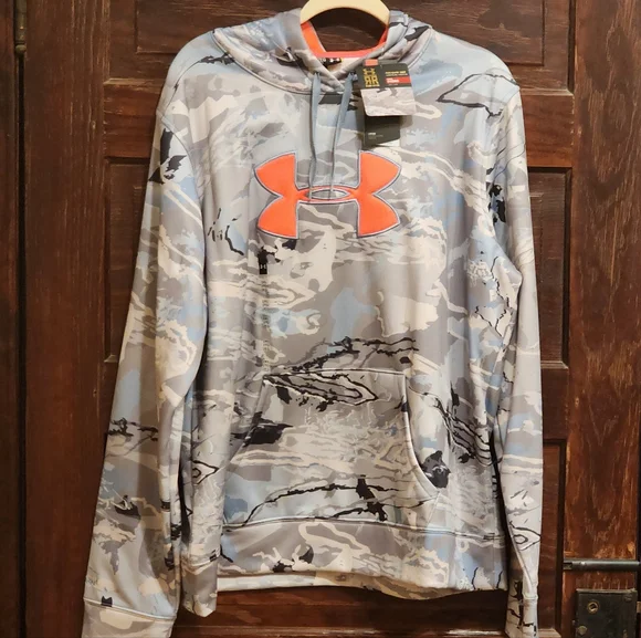 UNDER ARMOR Camo Hoodie - Size XXL NWT Pull-over with Kangaroo Pockets - Picture 4 of 16